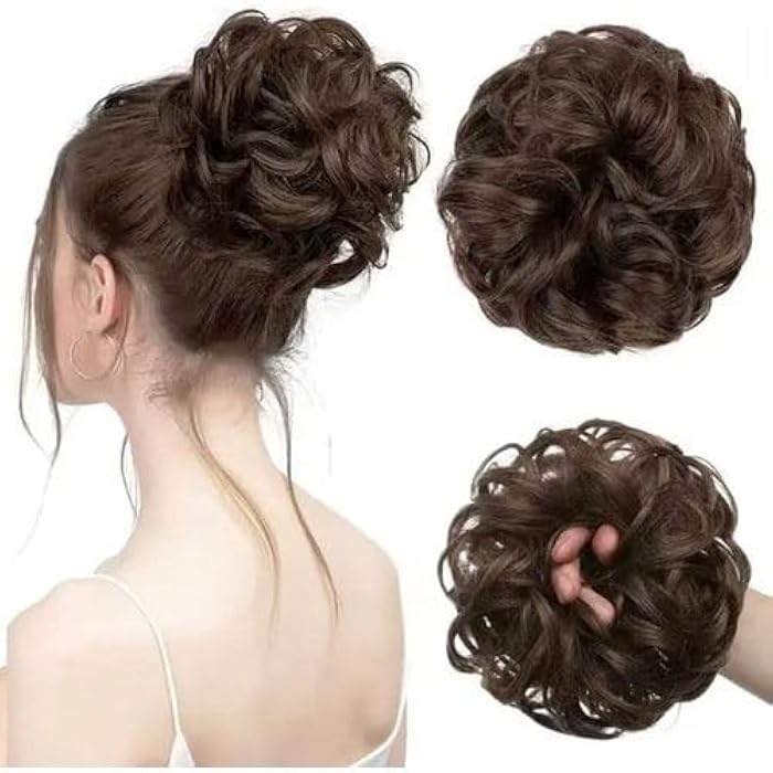 Brown Hair Bun Curly Hair Bun Hair Bun Hair Accessories for Women